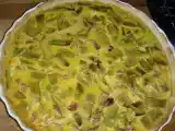 Recette Tarte aux haricots plats et jambon