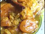 Recette Tajine de poulet aux abricots secs et raisins blonds ( maroc )