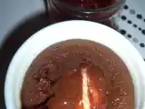 Recette Fondant au coeur de chocolat blanc avec son coulis de framboise