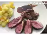 Recette Magret de canard aux figues rôties au miel et porto