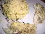 Recette Coquillettes à la courgette et au bleu d'auvergne et cabillaud cuit au four