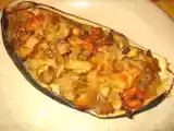 Recette Aubergine farcie à la mozzarella