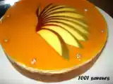 Recette Le tiffany (entremets mangue, framboise et ananas)