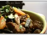 Recette Tajine d'agneau, miel aux abricot secs et aux amandes
