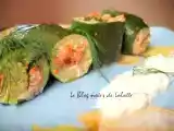 Recette Brochettes de courgettes farcies saumon fumé