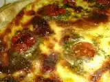 Recette Tarte au reblochon, tomates cerises et piment d'espelette