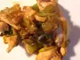 Recette Poulet et poireaux à l'huile de sésame sautés au wok