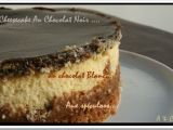 Recette Cheesecake au chocolat noir, au chocolat blanc et son miroir de caramel au beurre