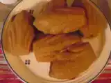 Recette Essai apéro de noel avec des madeleines aux spéculoos et leur coeur de foie gras