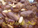 Recette Tajine d'agneau aux dattes et amandes