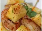 Recette Brochette d'ananas et st jacques...... sur vos tables de fêtes