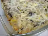 Recette Gratin de pâtisson au thon & champignons