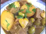 Recette Tajine de viande aux pommes de terre et aux olives ( maroc )