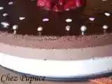 Recette Entremet aux 3 chocolats et son miroir de chocolat noir