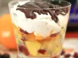Recette Salade de fruits de noël & mousse de yahourt à la vanille de tahiti