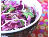 Recette Salade de chou rouge aux noix
