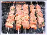 Recette Brochettes de saumon a la marocaine