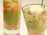 Recette Verrine de la mer - saumon, crevette, avocat et pamplemousse