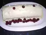 Recette Buche chocolat blanc-griottes