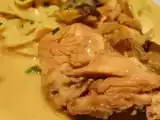 Recette Poularde crémée au riesling et chanterelles
