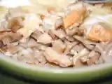 Recette Le plat qui requinque : gratin de crozets au fenouil, au poulet et à la tomme de chèvre
