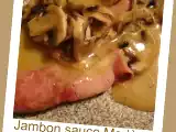 Recette Jambon sauce madère (thermomix) - jamón dulce con salsa madeira (thermomix)