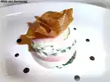Recette Millefeuille au bacon, concombre & mascarpone au raifort