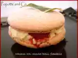 Recette Macarons xxl chocolat blanc / framboise