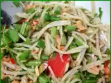 Recette Som tam malago : salade de papaye verte