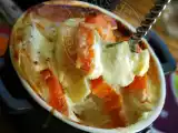 Recette Petits gratins aux 3 p (pomme de terre, patate douce, pomme)