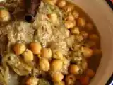 Recette Tajine d'agneau aux pois-chiche et oignons