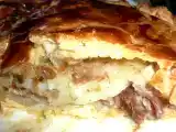 Recette Tourte au confit de canard et aux deux pommes