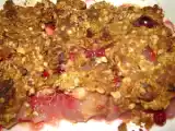 Recette Crumble poire-airelles ou un petit clin d'oeil à ma belle québécoise