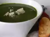 Recette Potage aux épinards et au bleu