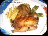 Recette Coquelet grillé aux graines de cumin et champignon farci aux légumes
