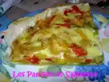 Recette Recette de tarte aux poivrons légère