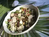 Recette Salade de fèves, serrano et pignons