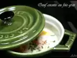 Recette Oeuf en mini-cocotte au foie gras : en entrée ou en plat avec une purée de vitelotte
