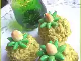 Recette Boules fleuries aux amandes ( pâtisserie orientale )