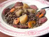 Recette Lentilles vertes du puy à la saucisse de morteau