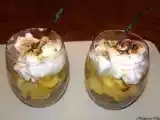 Recette Verrines pommes caramélisées et meringue minute