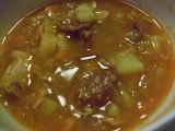 Recette Soupe chorizo, tomates et poisson