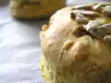Recette Scones au citron bergamote et aux graines de tournesol