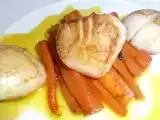 Recette Saint jacques au sauternes et carottes confites
