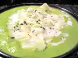 Recette Velouté de laitue aux courgettes, ravioles de la mère maury