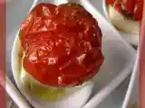 Recette Cuilleres tomates confites et mozzarella