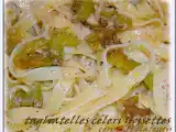 Recette Tagliatelles au celeri sauce aux noisettes