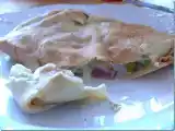 Recette Crêpes au jambon, poireaux et champignons
