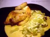 Recette Coquelets au citron vert et gratin de concombres