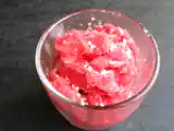 Recette Divin sorbet litchis framboises - très léger et sans sorbetière